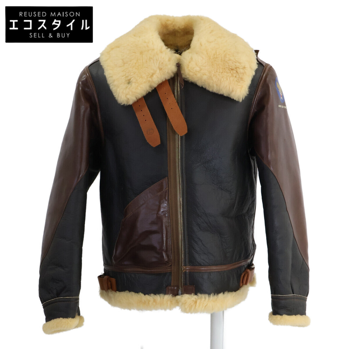 BUZZ RICKSON'S バズリクソンズ 【美品】BR80570 33H5595 ラフウェア実名復刻 Type B3 ムートンｘホースハイド フライトジャケット ジャケット