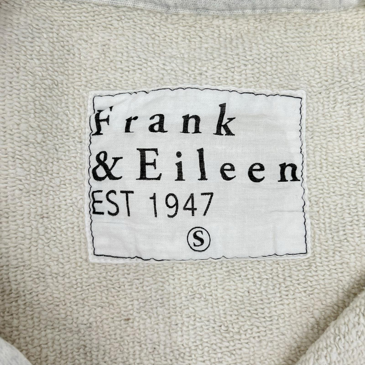 Frank&Eileen フランクアンドアイリーン LAB510TF ベージュ ポップオーバー ヘンリー スウェット トレーナー トップス