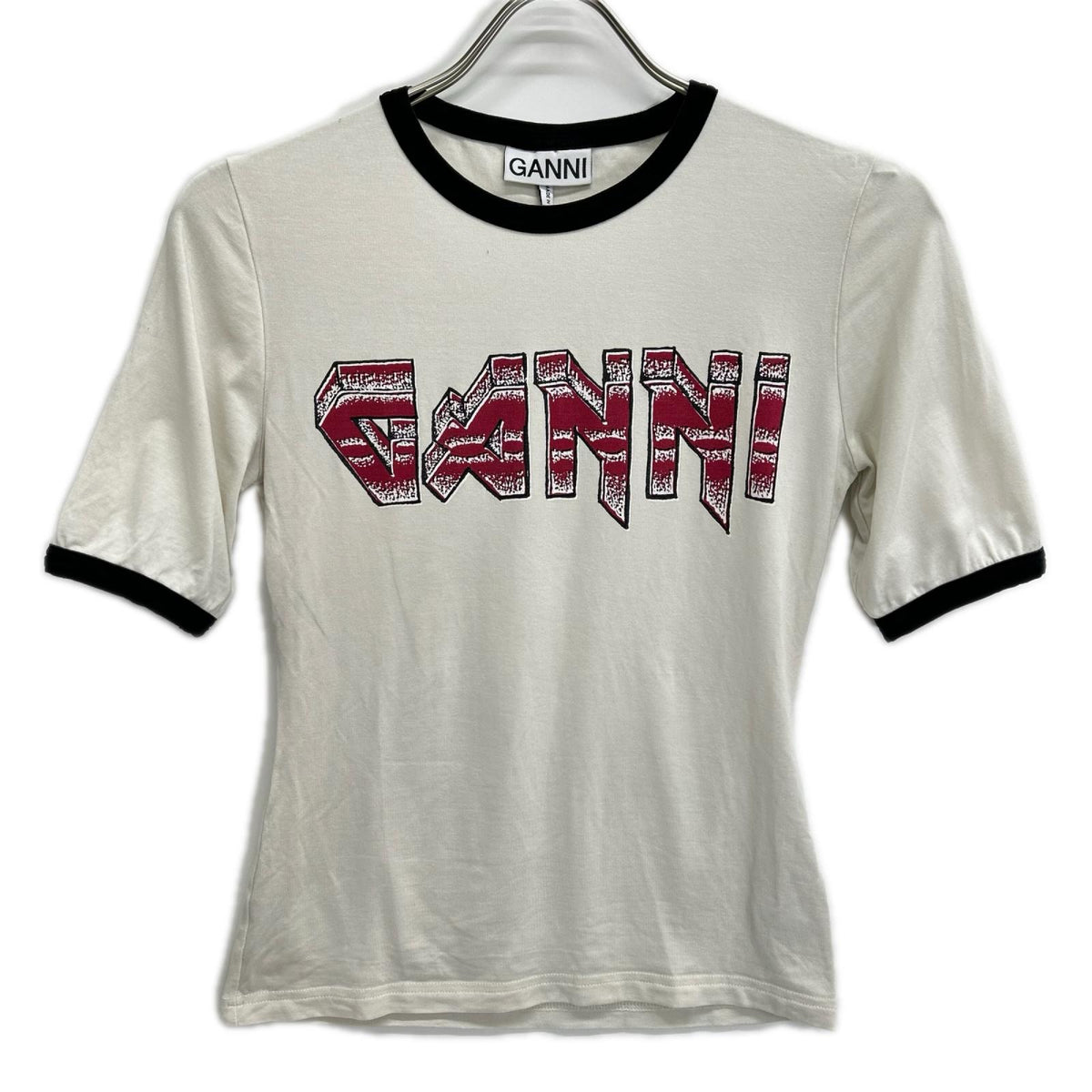 GANNI ガニー 3620 Light Stretch Jersey Ganni Fitted T-shirt トップス