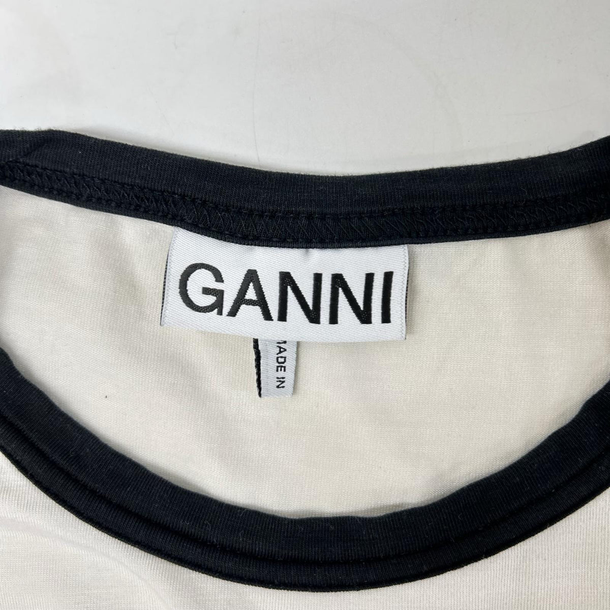 GANNI ガニー 3620 Light Stretch Jersey Ganni Fitted T-shirt トップス