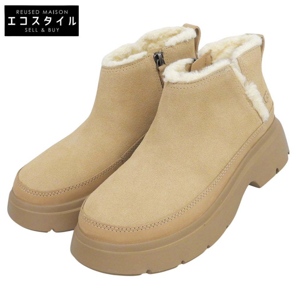 UGG アグ 新品同様 カリミューズ ウルトラ ミニ スリッポン シューズ レディース ベージュ 24cm 1174495 シューズ