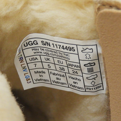 UGG アグ 新品同様 カリミューズ ウルトラ ミニ スリッポン シューズ レディース ベージュ 24cm 1174495 シューズ