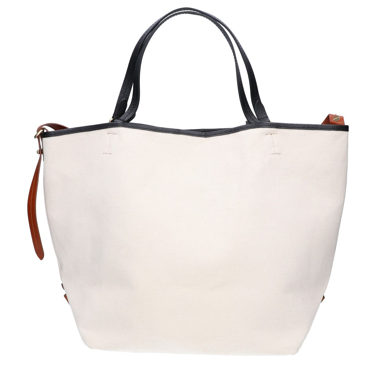 Max Mara マックスマーラ ロゴ キャンバス/レザー 2WAY トートバッグ