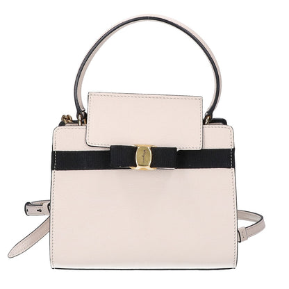 SalvatoreFerragamo サルバトーレフェラガモ 美品 FZ-21 1282 ヴァラ 2WAY ショルダーバッグ ハンドバッグ