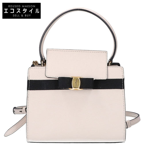 SalvatoreFerragamo サルバトーレフェラガモ 美品 FZ-21 1282 ヴァラ 2WAY ショルダーバッグ ハンドバッグ