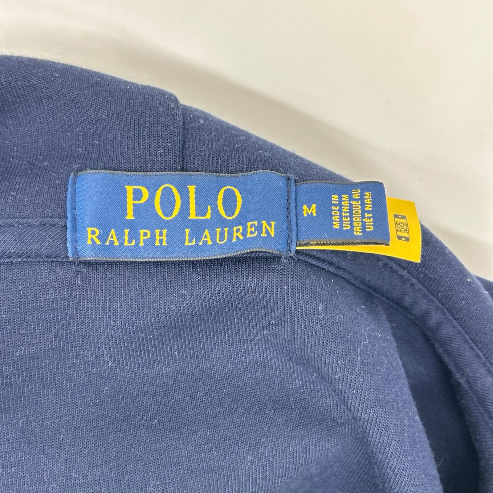 POLObyRalphLauren ポロラルフローレン ネイビー×エンジ ビッグポニー プルオーバーパーカー トップス
