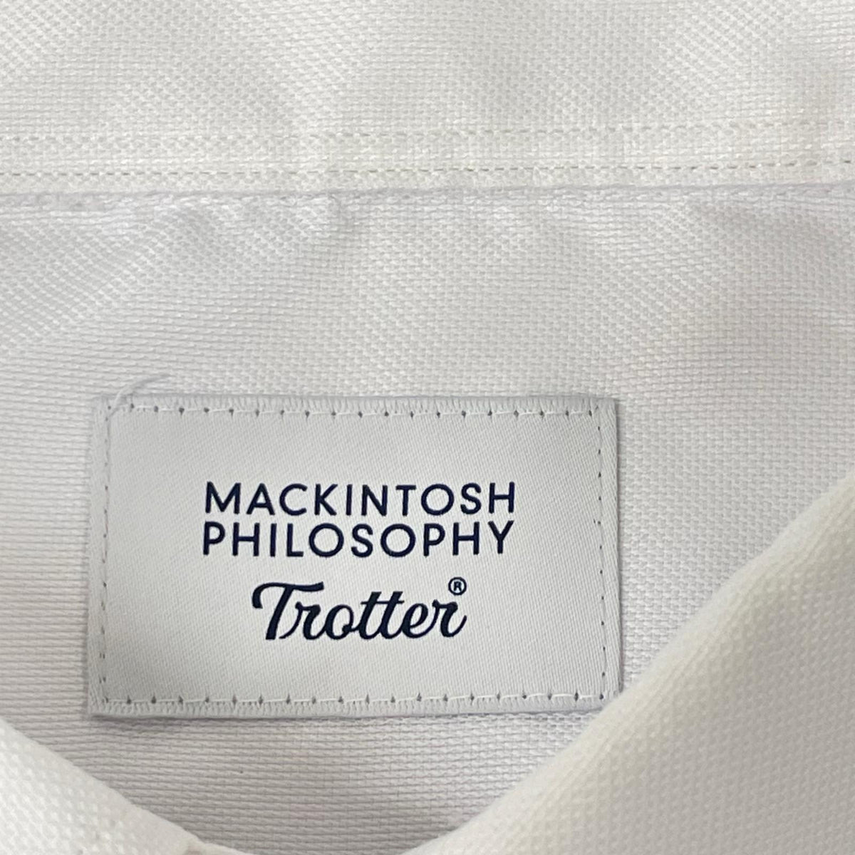 MACKINTOSH PHILOSOPHY マッキントッシュフィロソフィー H1M25-549-01ホワイト トロッター セミワイドシャツ トップス