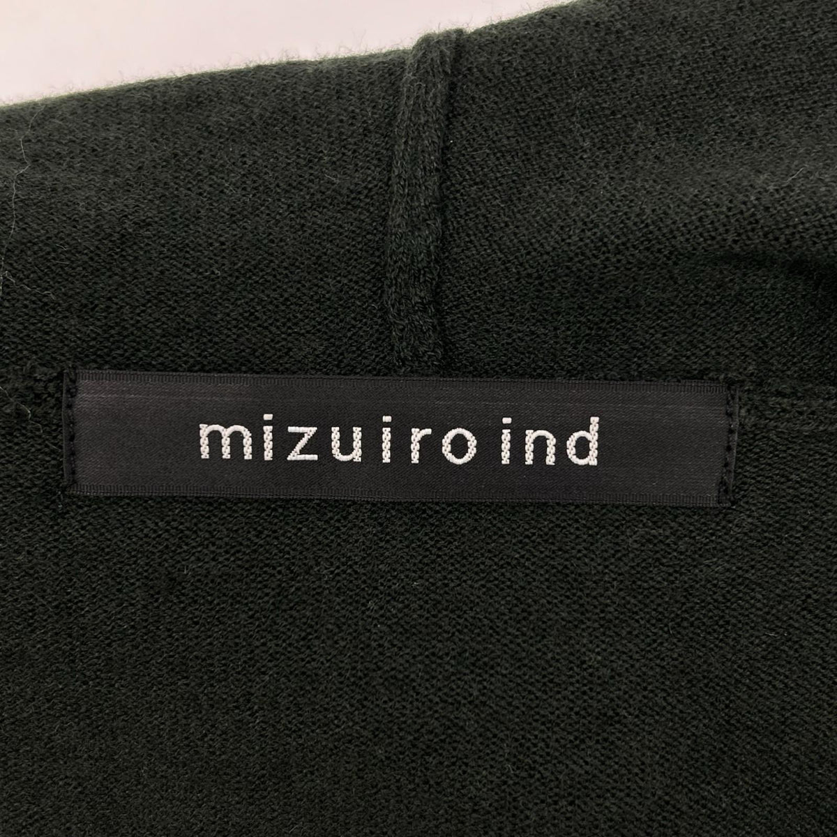 mizuiro ind ミズイロ インド 4-259454 グリーン ニットフーディワンピース ワンピース