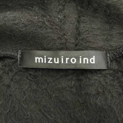 mizuiro ind ミズイロ インド ブラック ショールカラーガウンコート トップス