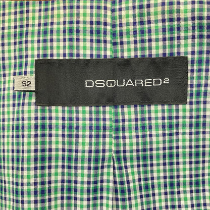 DSQUARED2 ディースクエアード 01年製 74AM249 ブラウン ゴートレザーシングルライダースジャケット ジャケット