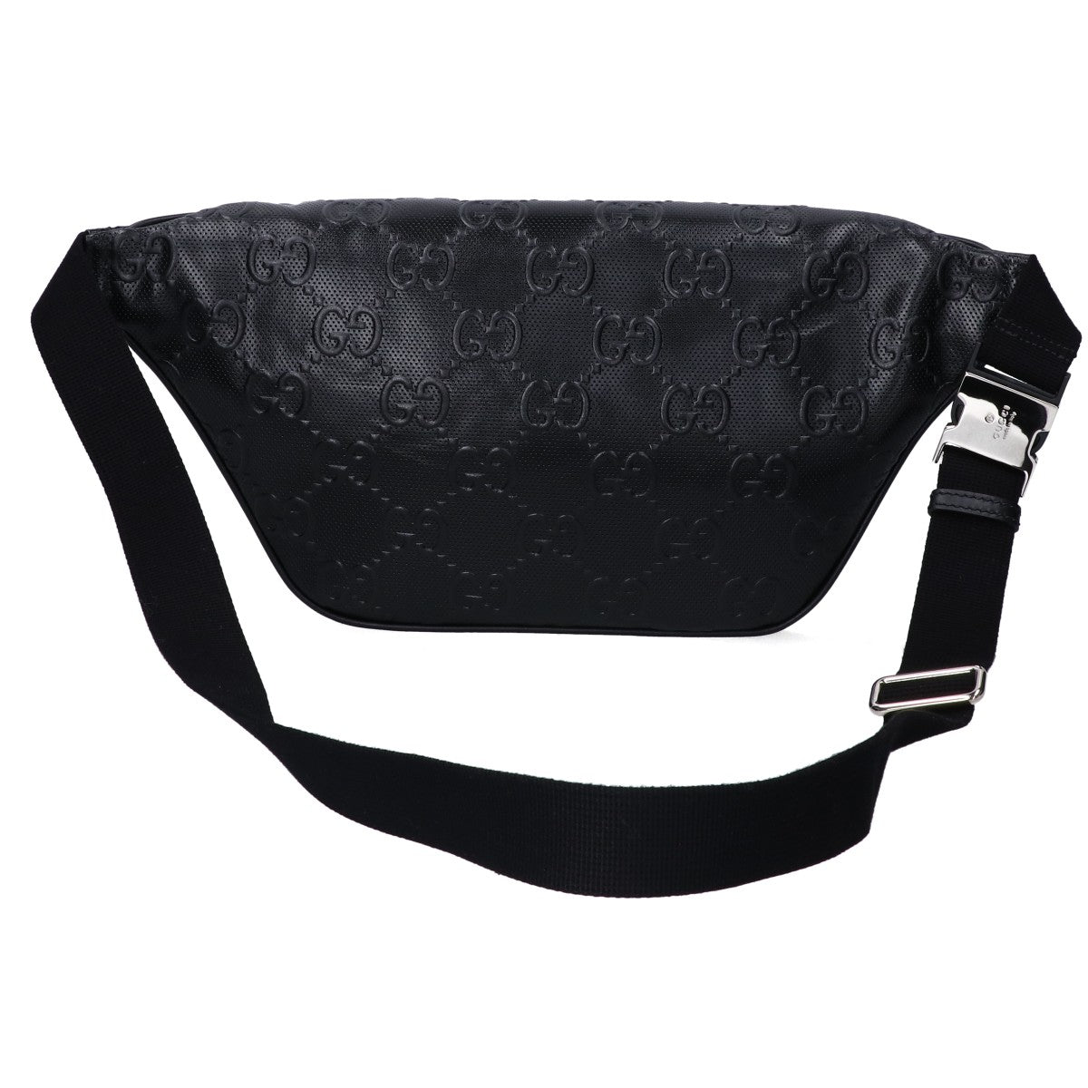 GUCCI グッチ 新品同様 645093 GGエンボスレザー ベルトバッグ ボディバッグ