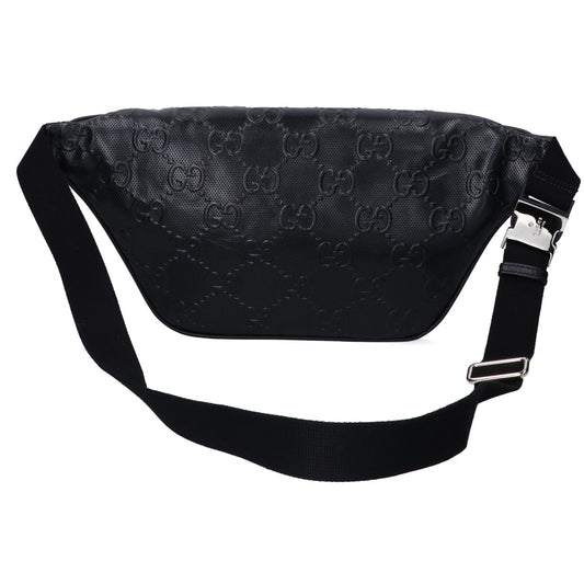 GUCCI グッチ 新品同様 645093 GGエンボスレザー ベルトバッグ ボディバッグ