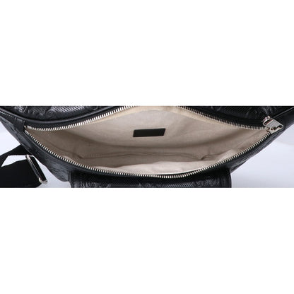 GUCCI グッチ 新品同様 645093 GGエンボスレザー ベルトバッグ ボディバッグ