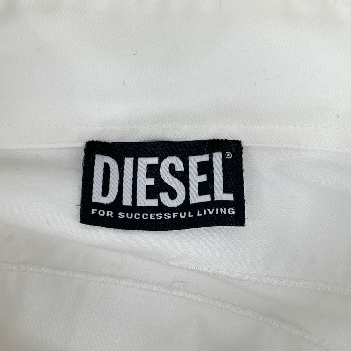 DIESEL ディーゼル 23SS ホワイト S-LIMO-LOGO オーバルD ルーズフィットシャツ トップス