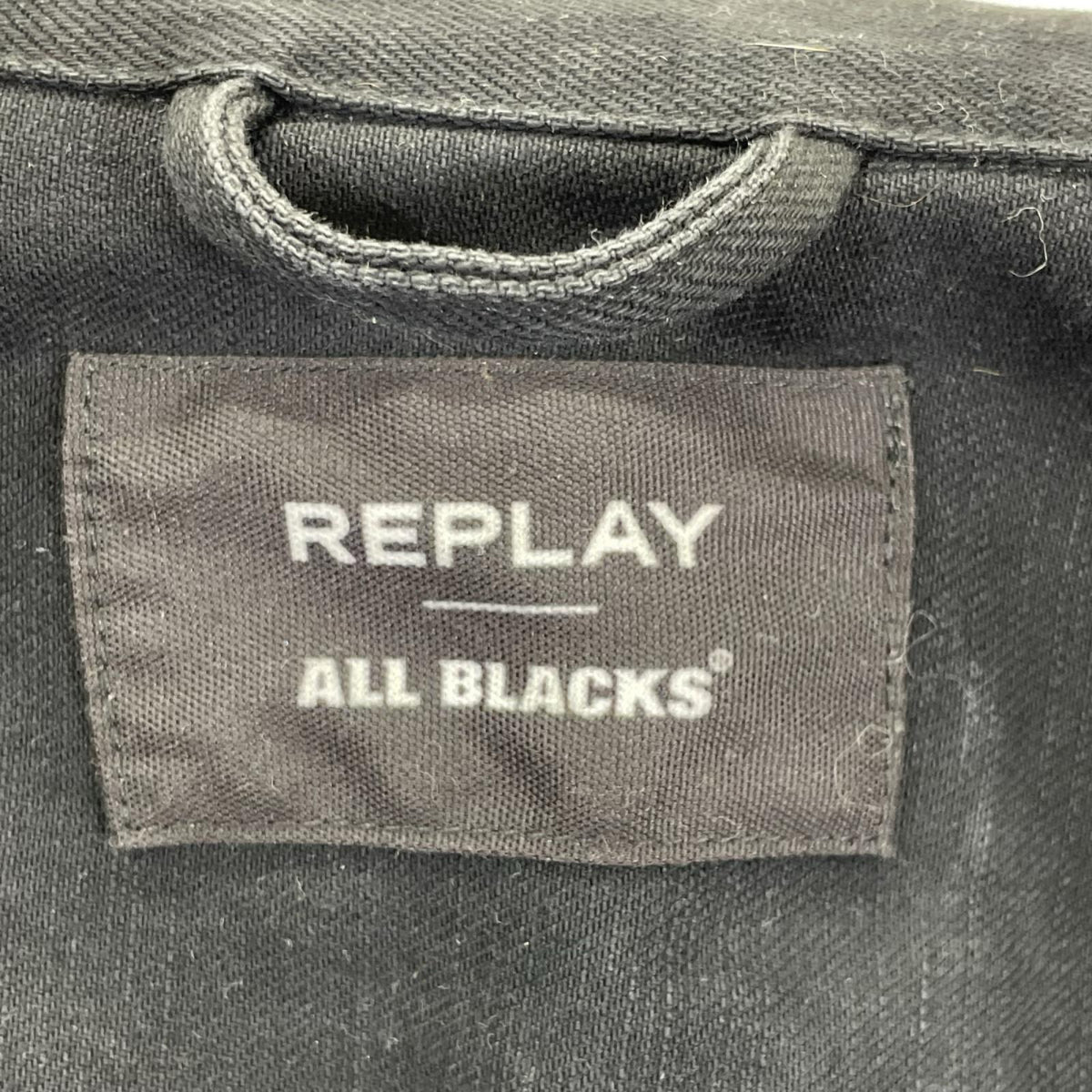 Replay リプレイ ×【ALL BLACKS】ブラック デニムジャケット ジャケット
