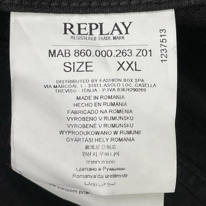 Replay リプレイ ×【ALL BLACKS】ブラック デニムジャケット ジャケット