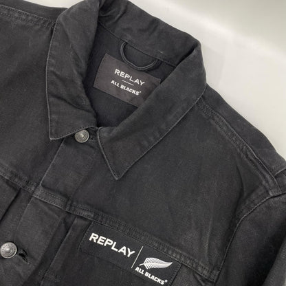 Replay リプレイ ×【ALL BLACKS】ブラック デニムジャケット ジャケット