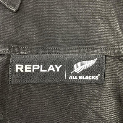 Replay リプレイ ×【ALL BLACKS】ブラック デニムジャケット ジャケット