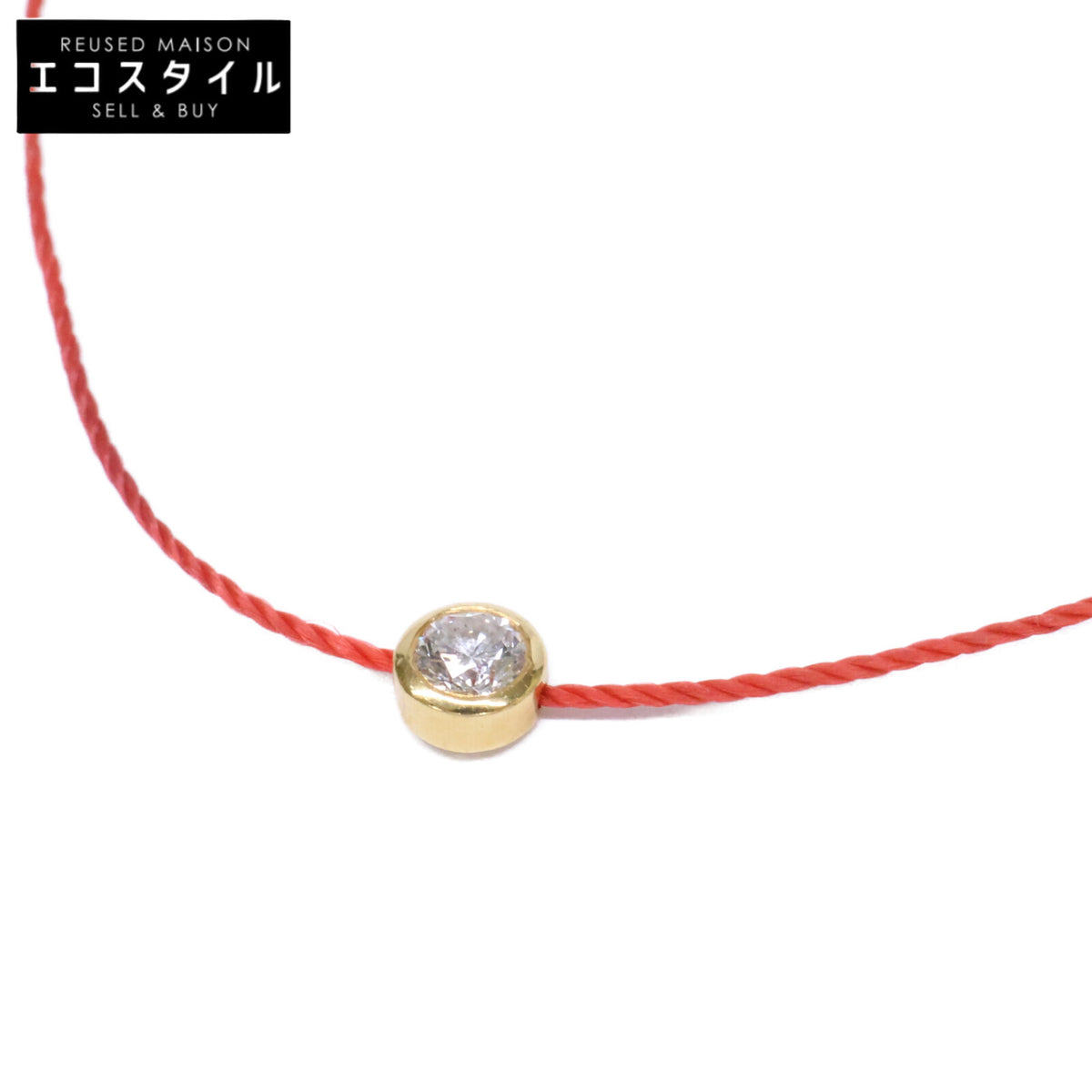 redline レッドライン 【美品】750 1Pダイヤモンド コード ブレスレット