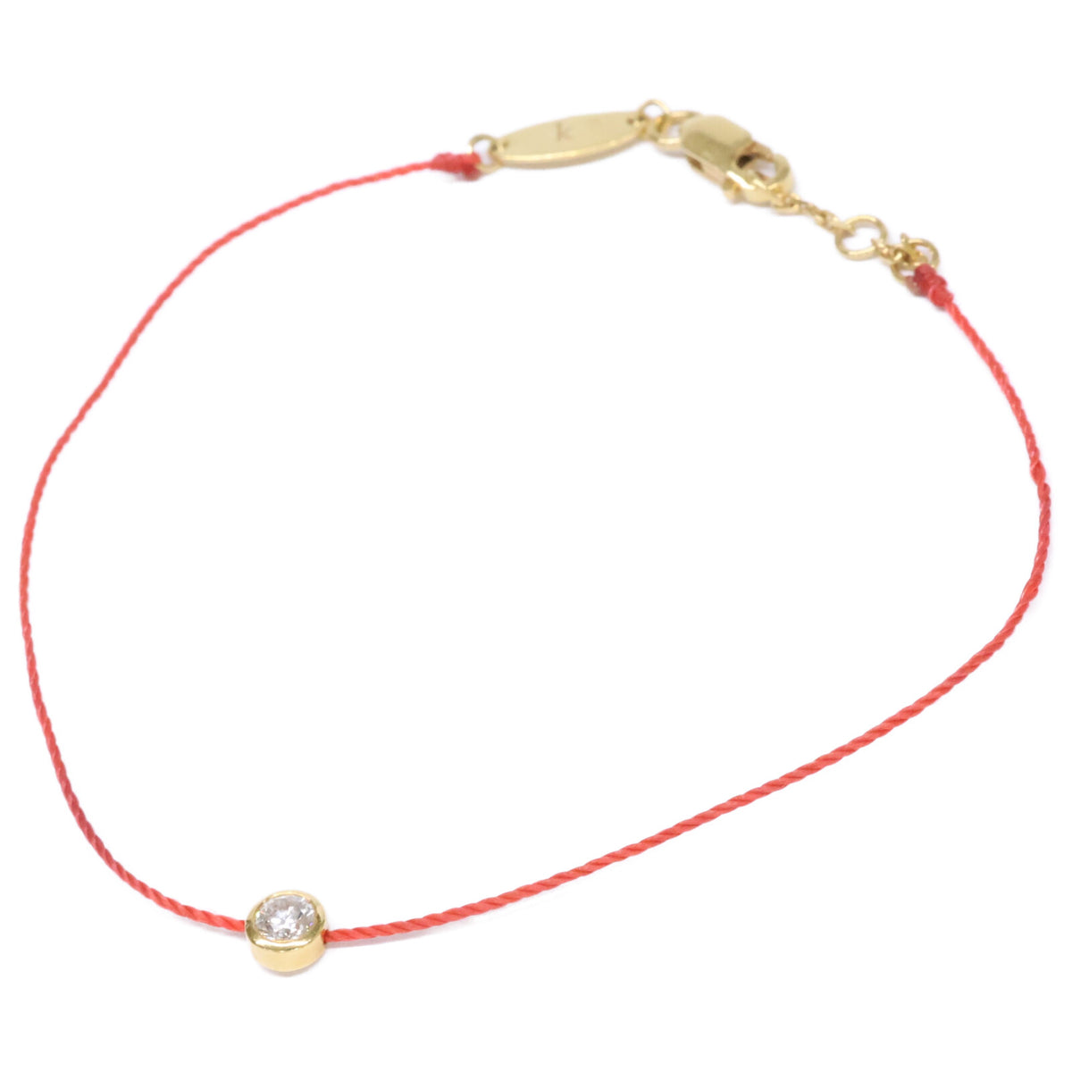 redline レッドライン 【美品】750 1Pダイヤモンド コード ブレスレット