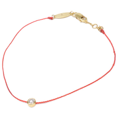 redline レッドライン 【美品】750 1Pダイヤモンド コード ブレスレット