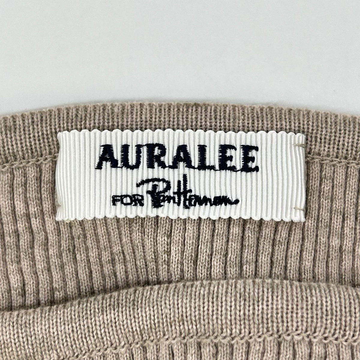 AURALEE オーラリー ×ロンハーマン【美品】A20AB01RH ピンク ギザボートネックプルオーバー トップス