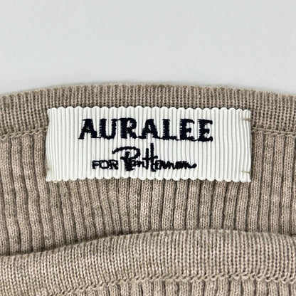 AURALEE オーラリー ×ロンハーマン【美品】A20AB01RH ピンク ギザボートネックプルオーバー トップス