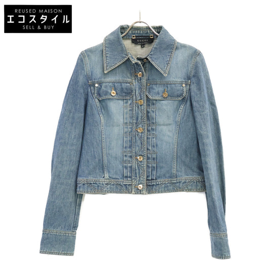 GUCCI Gucci Tom Ford era 【Domestic authentic】125084 Logo-button denim jacket Jacket
