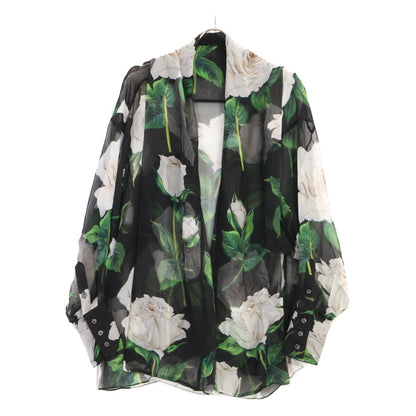 DOLCE&GABBANA ドルチェアンドガッバーナ 【美品/国内正規】F5P75T/IS1LT フラワープリント シルク ブラウス トップス