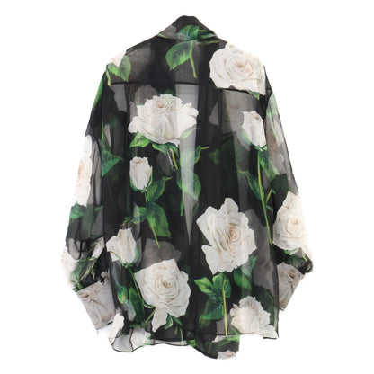 DOLCE&GABBANA ドルチェアンドガッバーナ 【美品/国内正規】F5P75T/IS1LT フラワープリント シルク ブラウス トップス