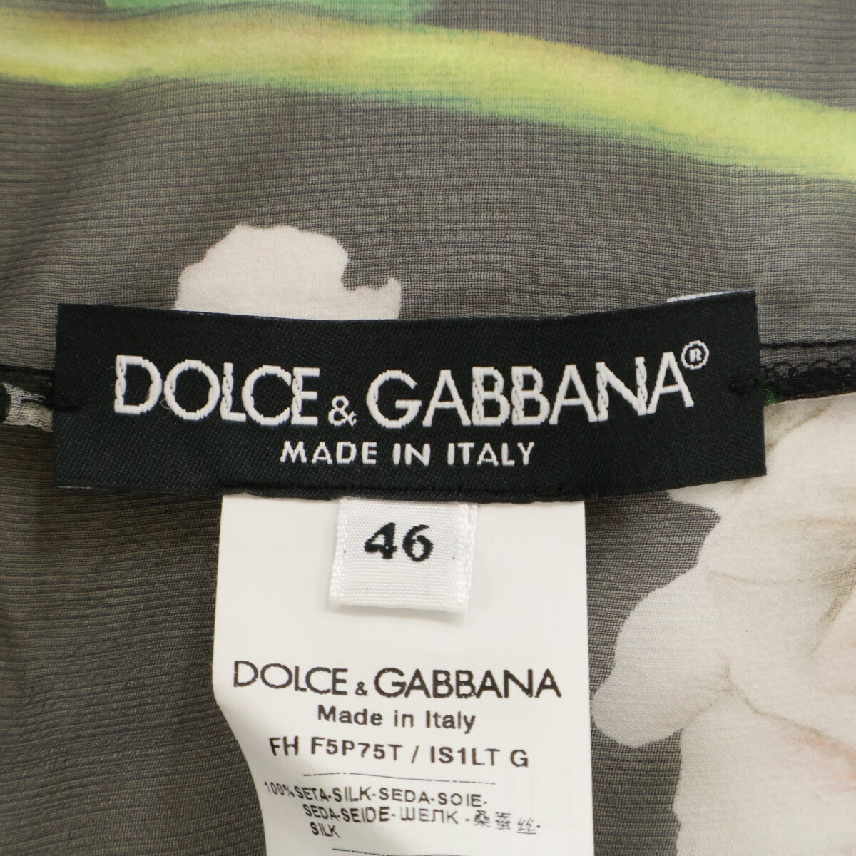 DOLCE&GABBANA ドルチェアンドガッバーナ 【美品/国内正規】F5P75T/IS1LT フラワープリント シルク ブラウス トップス