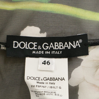 DOLCE&GABBANA ドルチェアンドガッバーナ 【美品/国内正規】F5P75T/IS1LT フラワープリント シルク ブラウス トップス