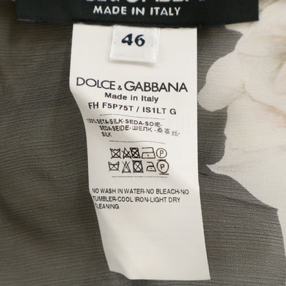 DOLCE&GABBANA ドルチェアンドガッバーナ 【美品/国内正規】F5P75T/IS1LT フラワープリント シルク ブラウス トップス