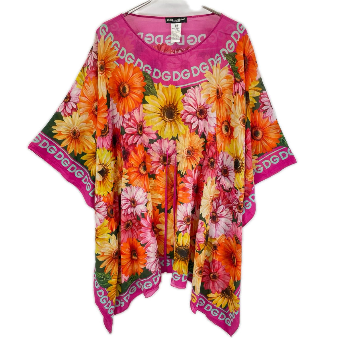 DOLCE&GABBANA ドルチェアンドガッバーナ F6F1IT/HH5AI フラワープリントコットンチュニック トップス