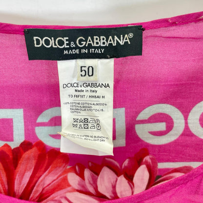 DOLCE&GABBANA ドルチェアンドガッバーナ F6F1IT/HH5AI フラワープリントコットンチュニック トップス