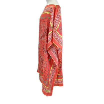 EMILIO PUCCI エミリオプッチ 1HWL97 ピンク シェルプリントスカーフワンピース ワンピース