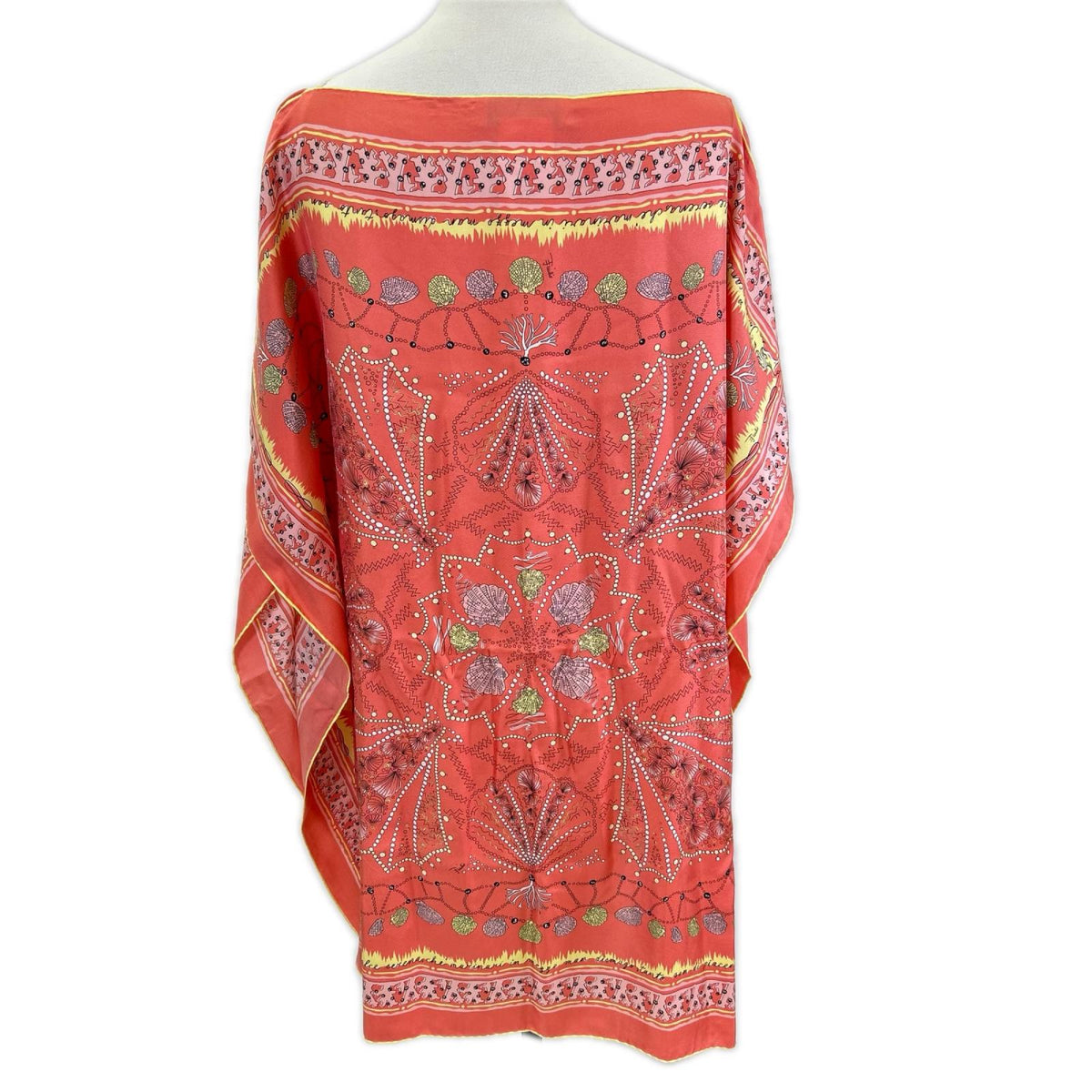 EMILIO PUCCI エミリオプッチ 1HWL97 ピンク シェルプリントスカーフワンピース ワンピース