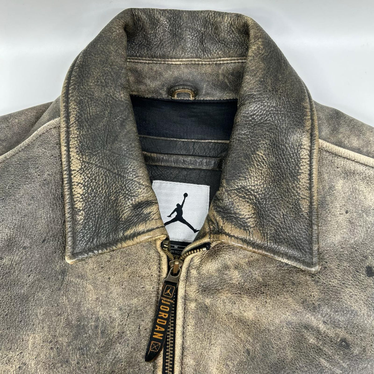 NIKE ナイキ 90s 920220 カーキ MJ-23 レザー ライダースジャケット ジャケット