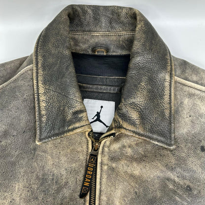 NIKE ナイキ 90s 920220 カーキ MJ-23 レザー ライダースジャケット ジャケット