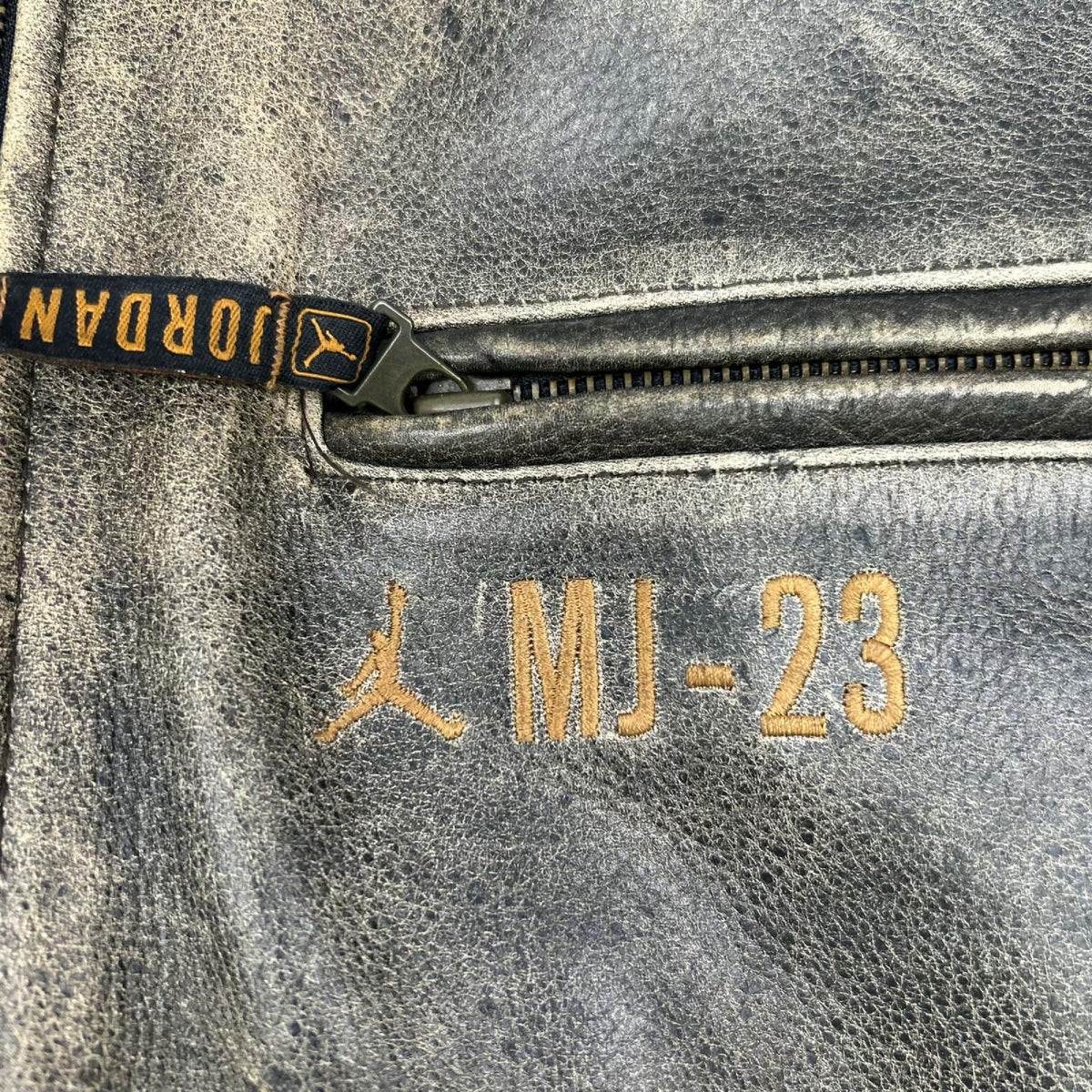 NIKE ナイキ 90s 920220 カーキ MJ-23 レザー ライダースジャケット ジャケット