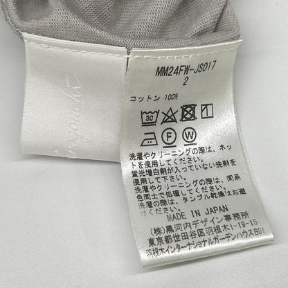 Mame Kurogouchi マメクロゴウチ MM24FW-JS017 グレー コットンジャージー スリーブレスフドレス ワンピース