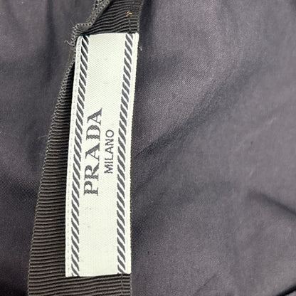 PRADA プラダ ネイビー ティアード フリル Aラインワンピース ワンピース