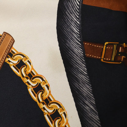 LOUIS VUITTON ルイヴィトン チェーンプリント シルク 半袖 ワンピース