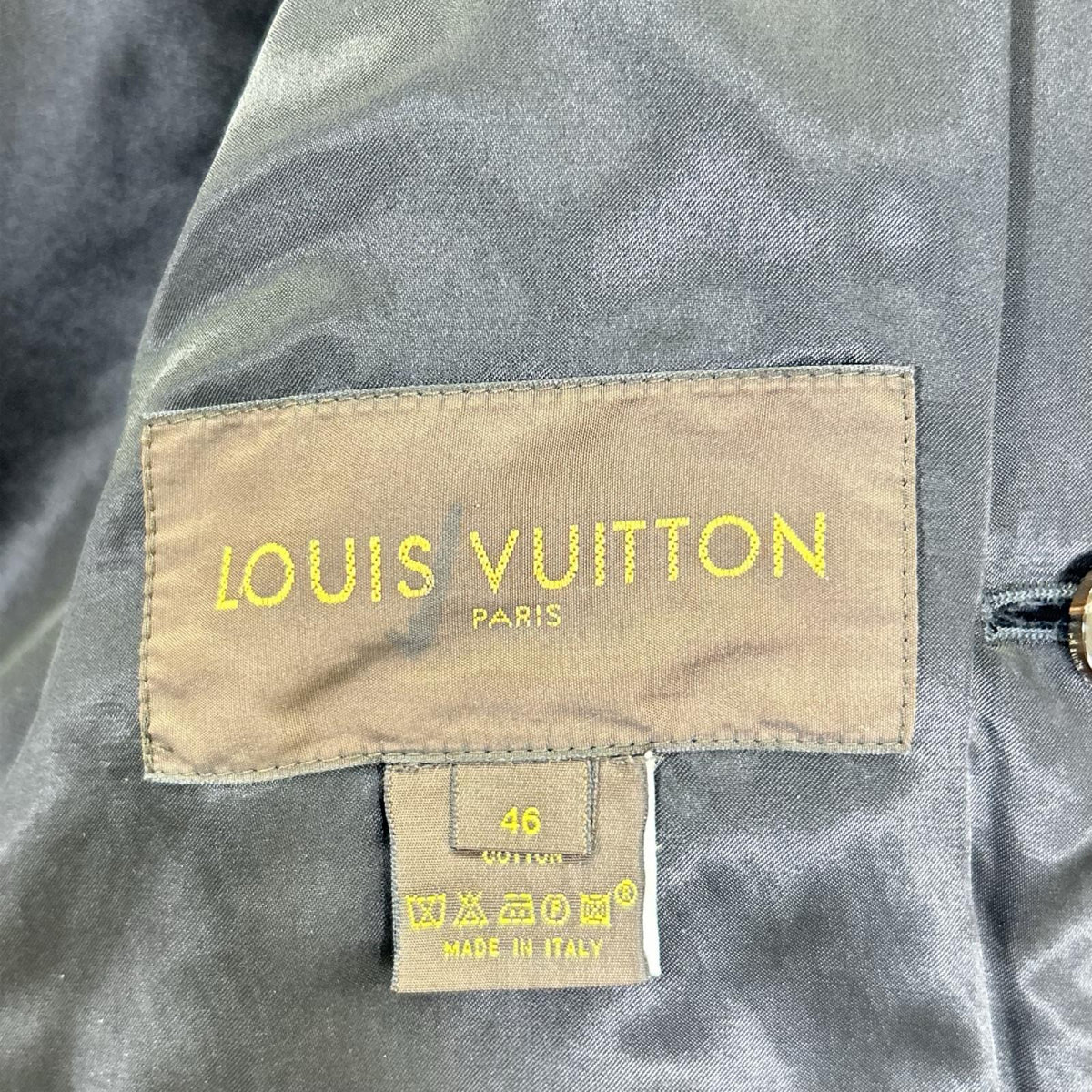 LOUIS VUITTON ルイヴィトン ネイビー ステンカラーコート コート