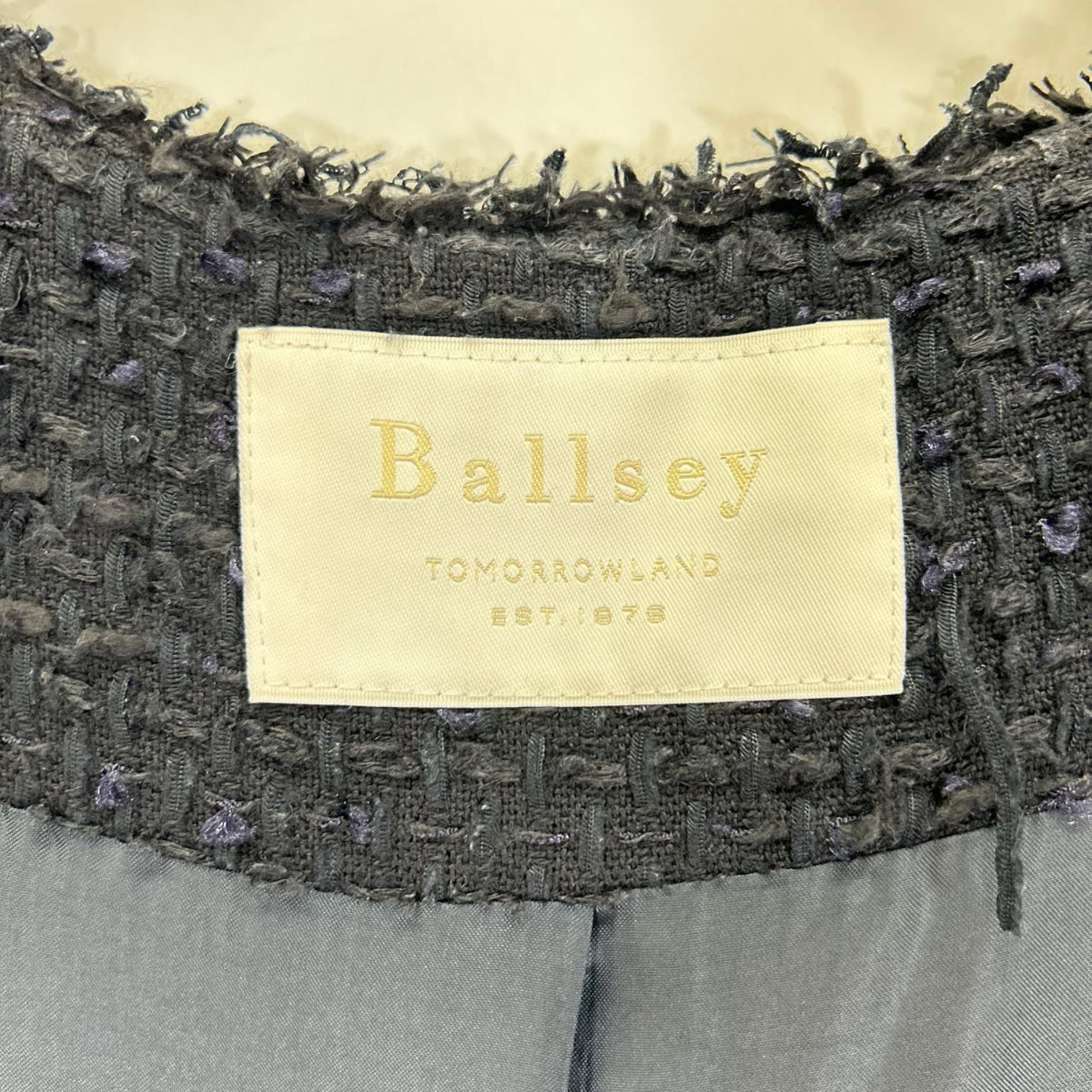 BALLSEY ボールジー 11072107035 ミックスヤーンツイード ノーカラージャケット ジャケット