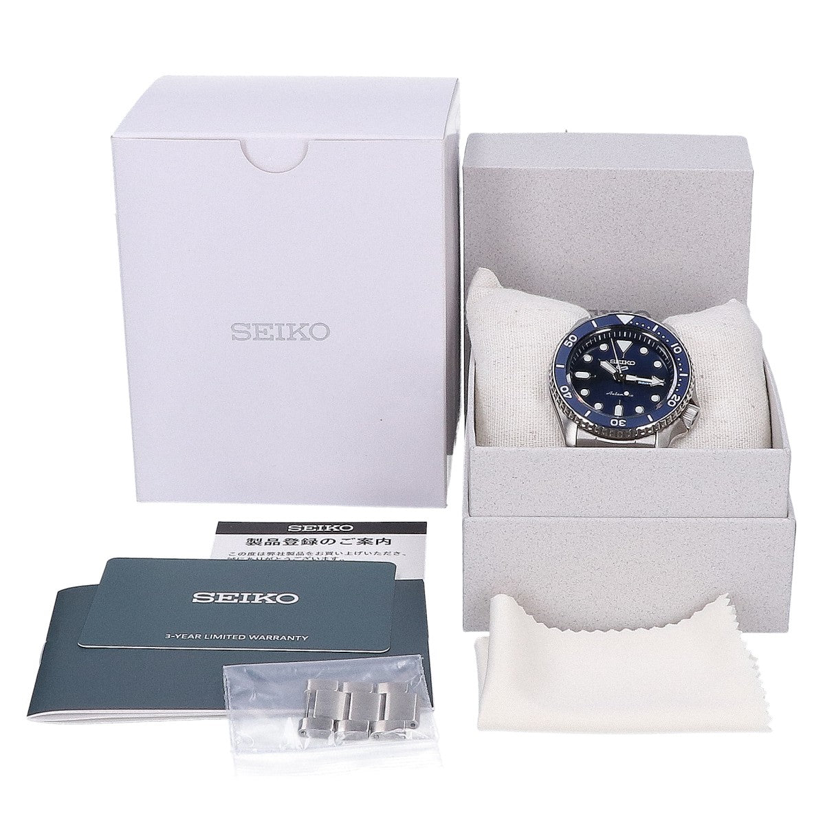 SEIKO セイコー 【美品】SBSA001 4R36 5スポーツ SKX series デイデイト シースルーバック 自動巻き 腕時計