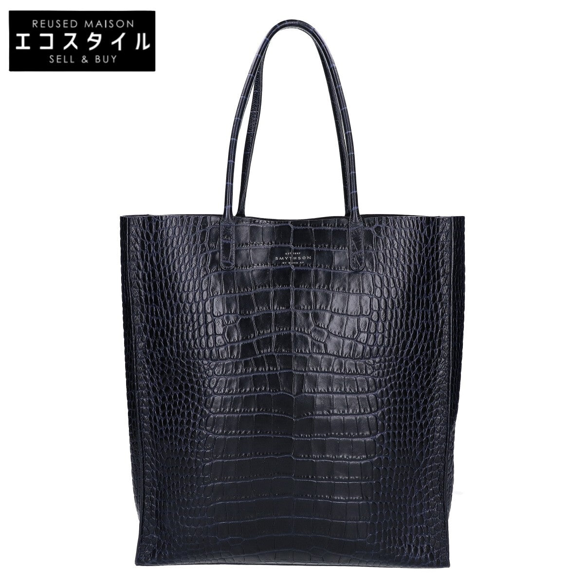 SMYTHSON スマイソン 【美品】MARA マラ 型押しレザー トートバッグ