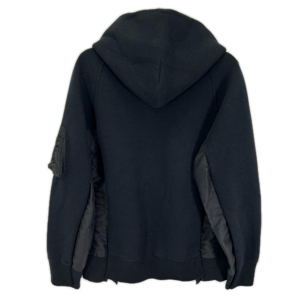 sacai サカイ SCM-219 Sponge Sweat x Nylon Twill Hoodie トップス