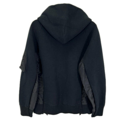 sacai サカイ SCM-219 Sponge Sweat x Nylon Twill Hoodie トップス