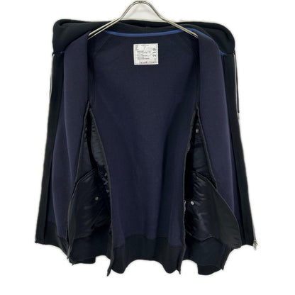 sacai サカイ SCM-219 Sponge Sweat x Nylon Twill Hoodie トップス